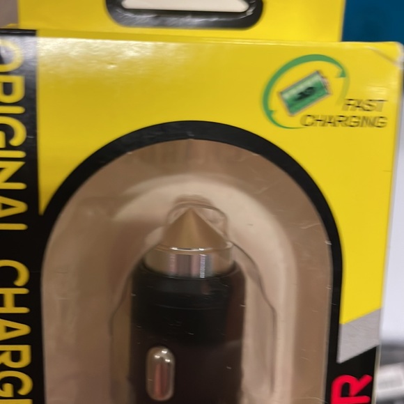 NWT Original Charger USB car charger for 2 Black w/ Crystals - Picture 8 of 9